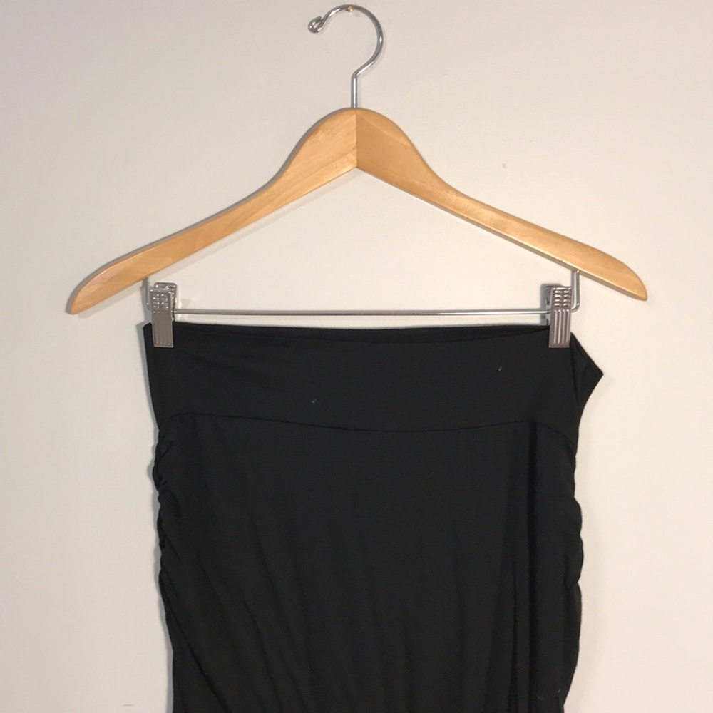 All black maxi skirt